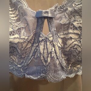 Lace online 36G periwinkle bra triple hook closure 4 fits